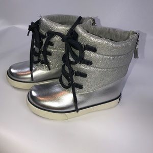 Tommy Hilfiger Glam girl boots silver and glitter